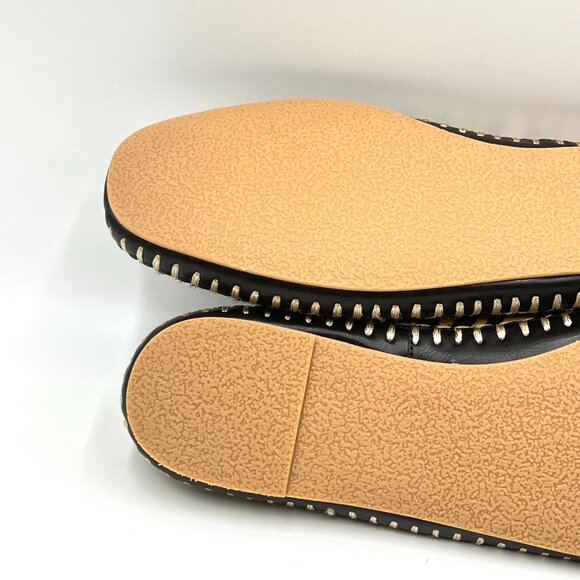 Talbots Womens Size 8 Tiger Stripe Black Tan Leather Loafers Flats Shoes - Picture 12 of 14